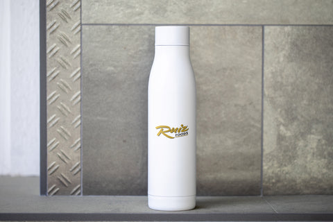 ACURA Water Bottle with Ruiz Foods Logo