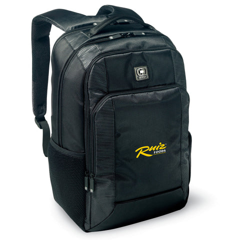 OGIO® - Black Roamer Pack with Ruiz Foods Logo Embroidery