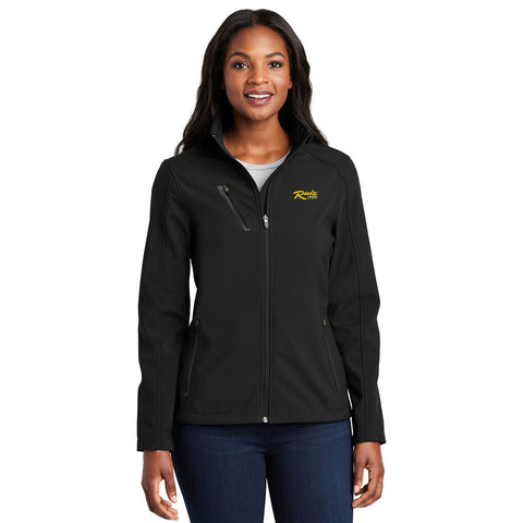 Ladies' Welded Soft Shell Jacket with Ruiz Foods Logo Embroidered on Left Chest