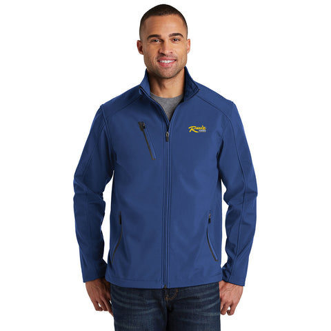 Men s Welded Soft Shell Jacket with Ruiz Foods Logo Embroidered on